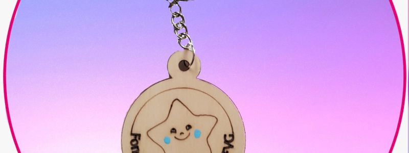 PORTACHIAVI con incisa Stellina...