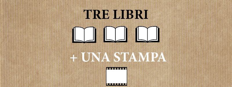 La copia dei tre libri e una stampa fotografica 40x60