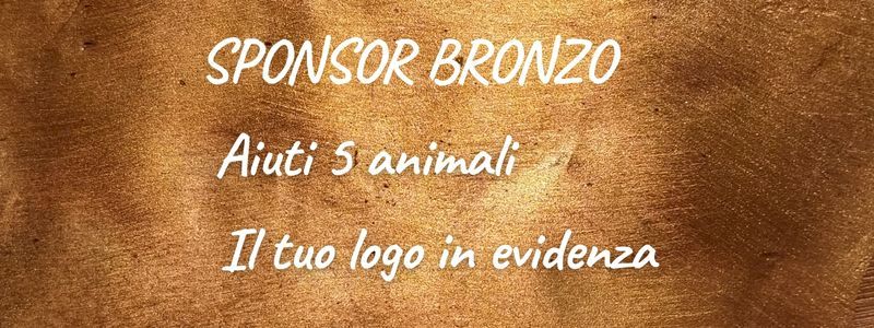 SPONSOR BRONZO = 5 FMT e cinque animaletti saranno più felici