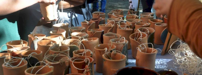 TRIPLETTA DI BICCHIERI IN CERAMICA PERSONALIZZATI