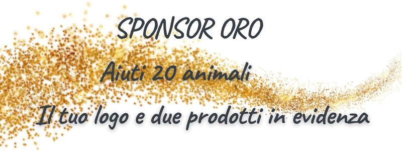 SPONSOR ORO = 20 FMT e venti animaletti saranno più felici