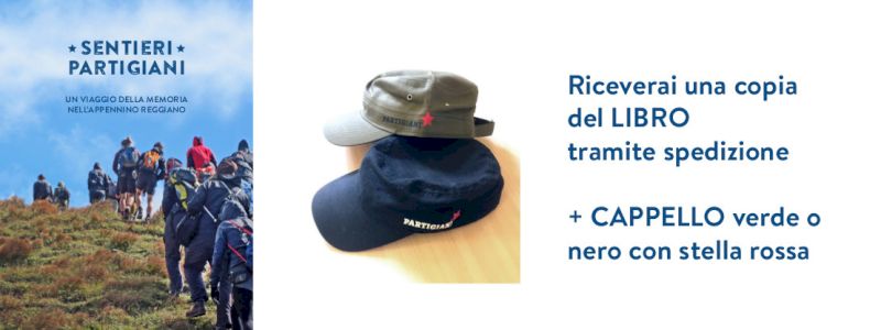 Copia libro con spedizione + Cappellino nero o verde “Partigiani”
