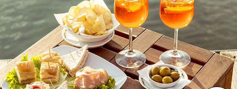 Ringraziamento ed aperitivo per una persona
