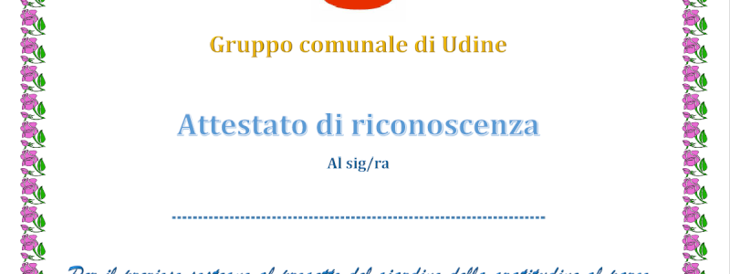 Attestato di benemerito