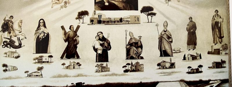 Cartolina dei Santi e le Chiese di Cervia