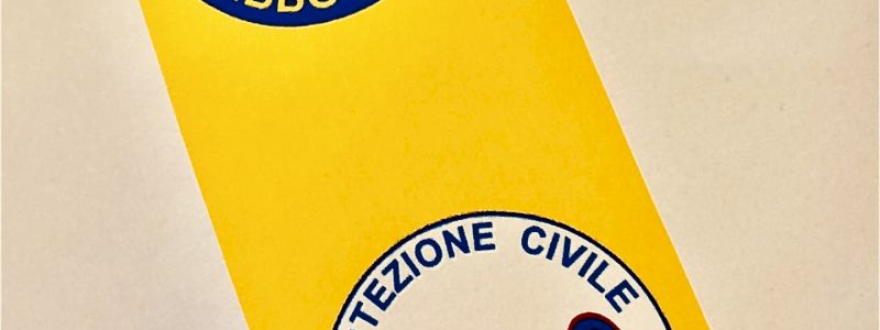SEGNALIBRO RIOLO PROTEZIONE CIVILE E UN CUORE DI GRAZIE