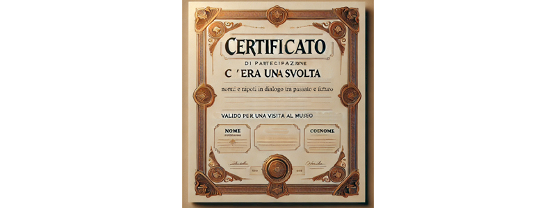 Certificato personalizzato digitale con visita