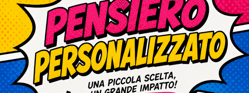 UN PENSIERO PERSONALIZZATO E COLORATO