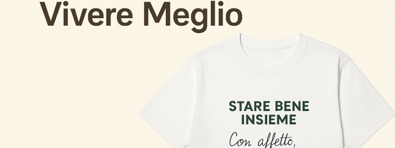 Una Maglia per Vivere Meglio – T-shirt con dedica