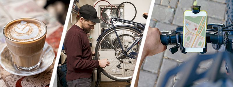 UNA COLAZIONE E UNA MATTINATA INSIEME ALLA CICLOFFICINA E UN SUPPORTO PER TELEFONO DA BICI VENTO IN FACCIA