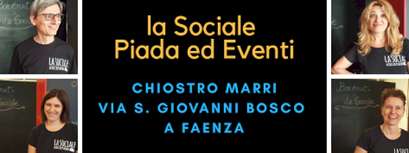 Il sorriso del nostro staff e la piada del sostenitore!