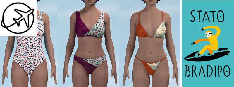 2 costumi della collezione STATO BRADIPO 2020 - Spedizione nazionale