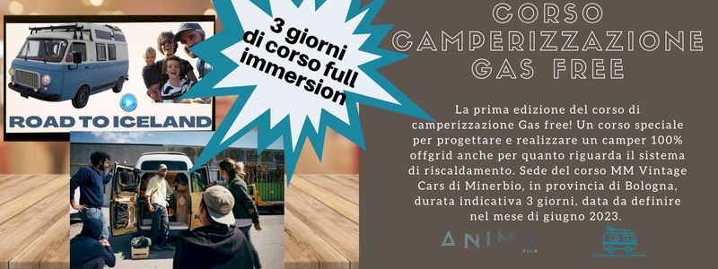 Corso Camperizzazione Gas free [Iscrizione corso + Streaming]