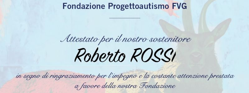 DIPLOMA DI SOSTENITORE