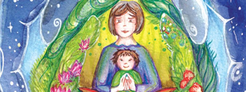 Libro, carte e un'illustrazione personalizzata