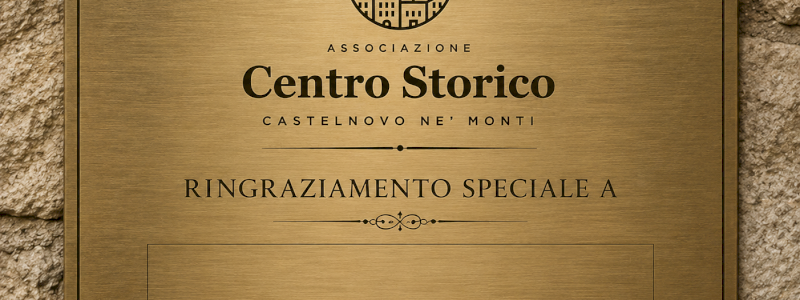 Targa personalizzata