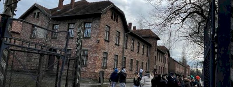 Fotografia scattata dai ragazzi ad Auschwitz-Birkenau