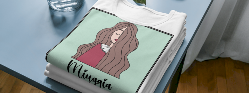 Maglietta disegnata da Miuggia Illustrazioni