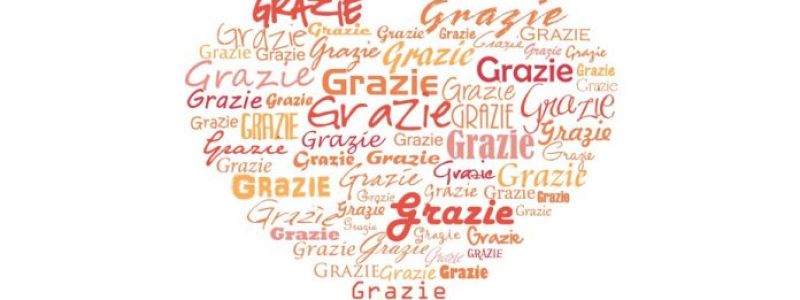 Grazie per averci sostenuto