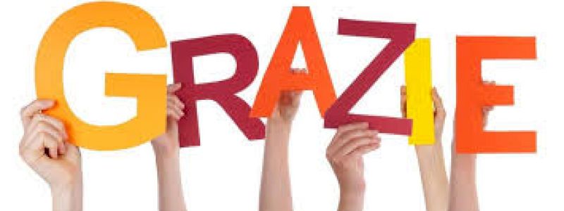 grazie! La parola più bella di tutte!