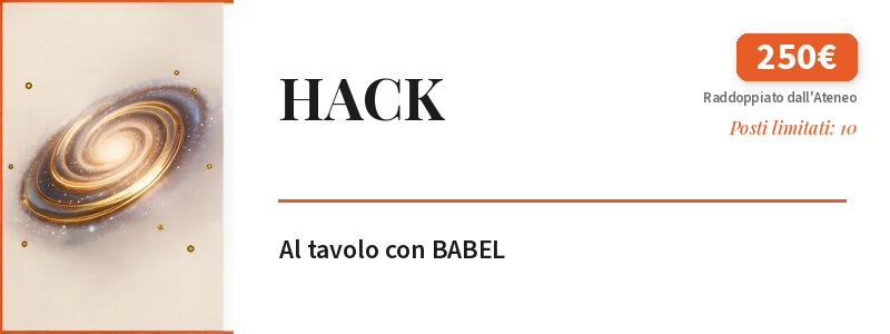Al tavolo con BABEL