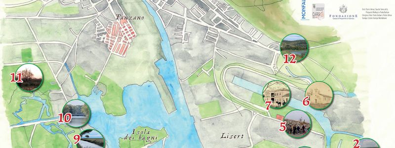 La mappa delle aree umide costiere del monfalconese