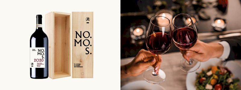 Cena degustazione per due persone e bottiglia di vino Nomos Magnum