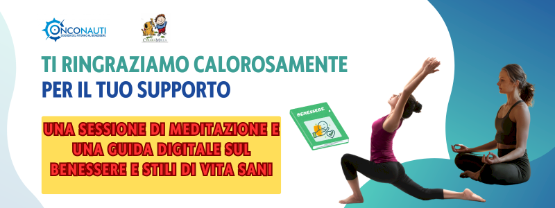 Una sessione di meditazione e una guida digitale sul benessere e stili di vita sani