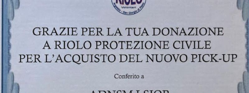 PERGAMENA SOSTENITORE RIOLO PROTEZIONE CIVILE, PUBBLICAZIONE SUI GIORNALI “FOGLIO APERTO” & “IL SANGIORGESE, UN BUONO SCONTO DEL 15%  E UN CUORE DI GRAZIE