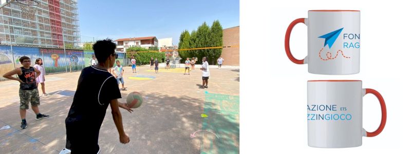 Un pomeriggio di gioco con ragazze e ragazzi e la nostra tazza
