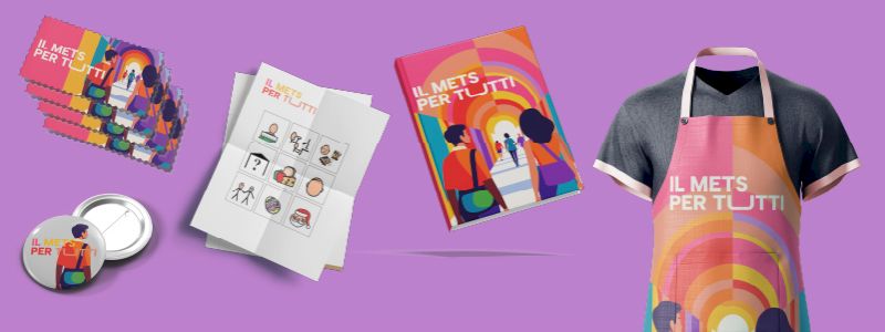 laboratorio didattico per 1 adulto + visita guidata al METS per 4 persone + 1 libro edizioni METS + Ringraziamento in CAA + spilletta e badge digitale