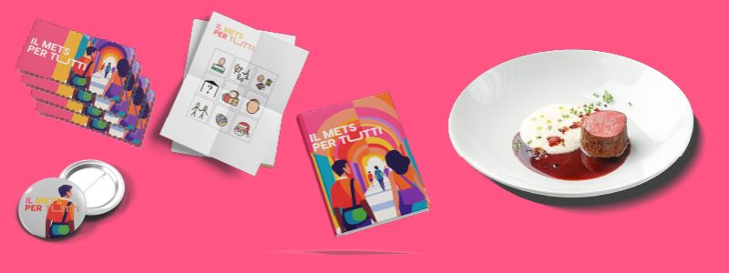 laboratorio di degustazione riservato per 10 persone + visita guidata al METS per 4 persone + 1 libro edizioni METS + Ringraziamento in CAA + spilletta e badge digitale