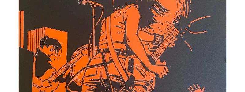 SERIGRAFIA TRE ALLEGRI RAGAZZI MORTI  LOVE & ROCKETS ITALIAN TOUR 1994