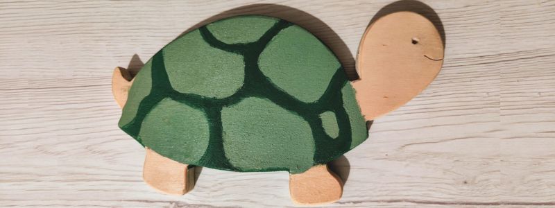 Una targhetta tartaruga