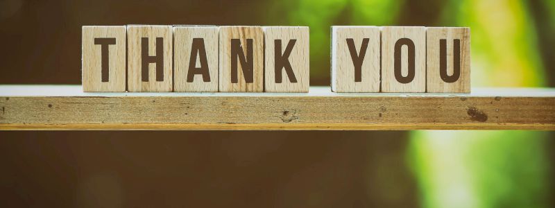 Ringraziamento e pubblicazione logo