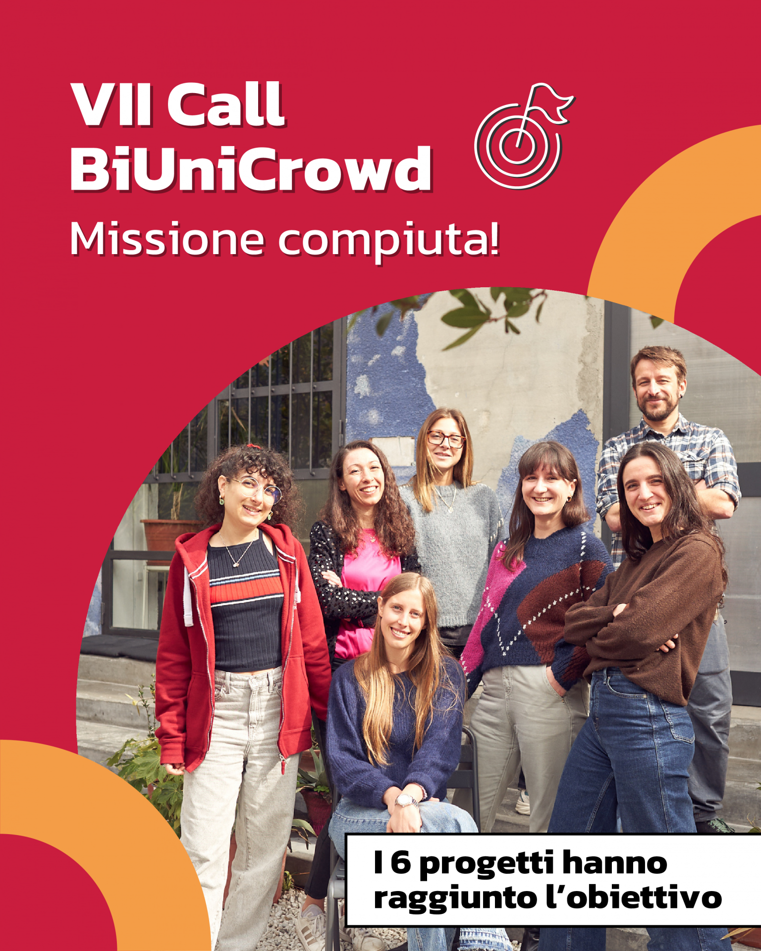 Anche la VII Call di BiUniCrowd è stata un successo: sei progetti su sei sono arrivati ad obiettivo!